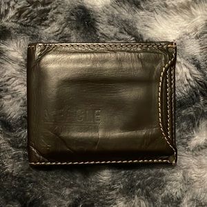 American Eagle Dark Brown wallet with removable ID.